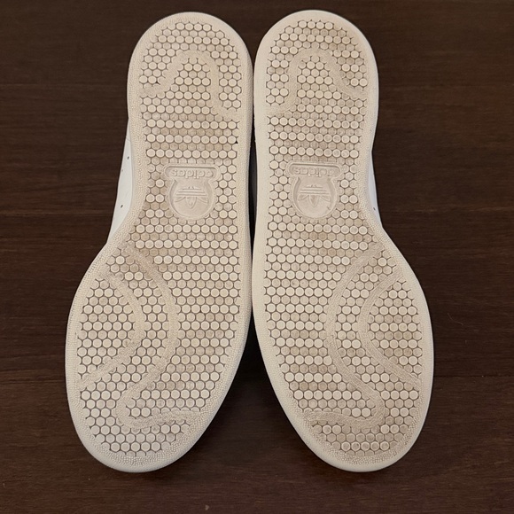 adidas Originals Stan Smith White Red Leather Sneakers Men's Size 8 Low Top - Picture 6 of 9